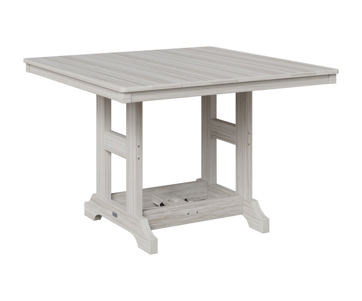 Berlin Gardens Garden Classic 44" Square Table in Seashell