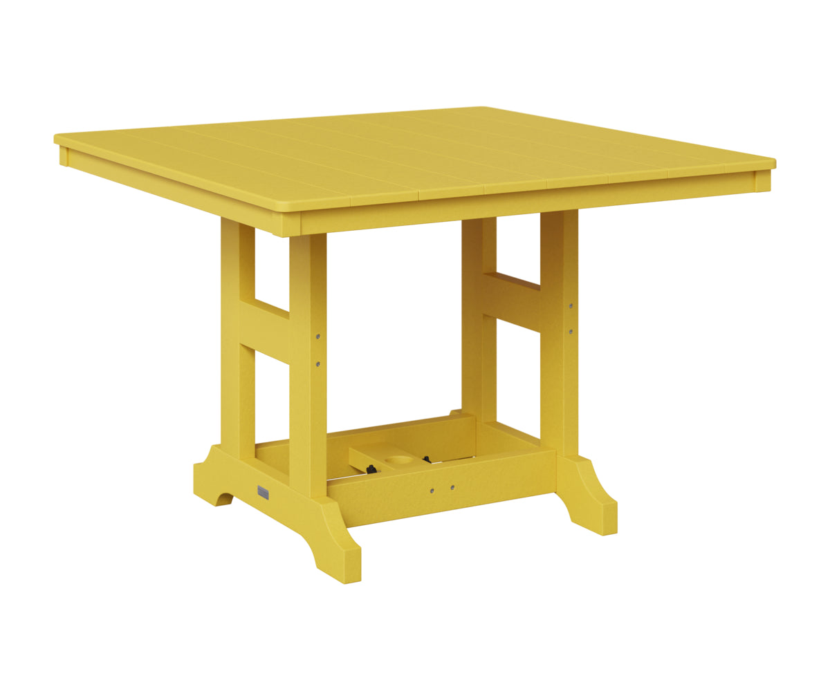 Berlin Gardens Garden Classic 44" Square Table in Sunburst Yellow