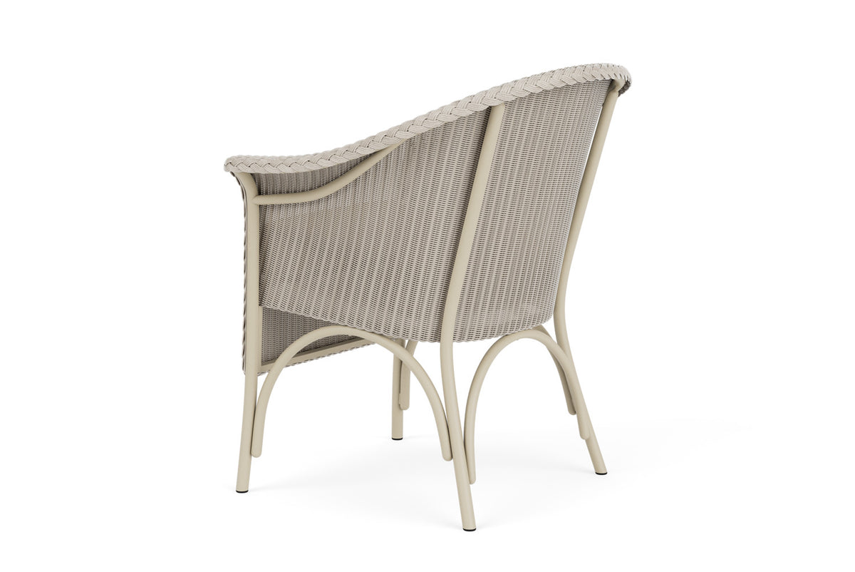 Lloyd Flanders Lloyd Loom Dining Armchair – 2x2 Weave in Linen with Hayden Sand fabric, view 8