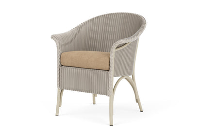 Lloyd Flanders Lloyd Loom Dining Armchair – 2x2 Weave in Linen with Hayden Sand fabric, view 10