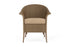 Lloyd Flanders Lloyd Loom Dining Armchair – 2x2 Weave in Fawn with Hayden Sand fabric