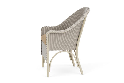 Lloyd Flanders Lloyd Loom Dining Armchair – 1x1 Weave in Linen with Hayden Sand fabric, view 9