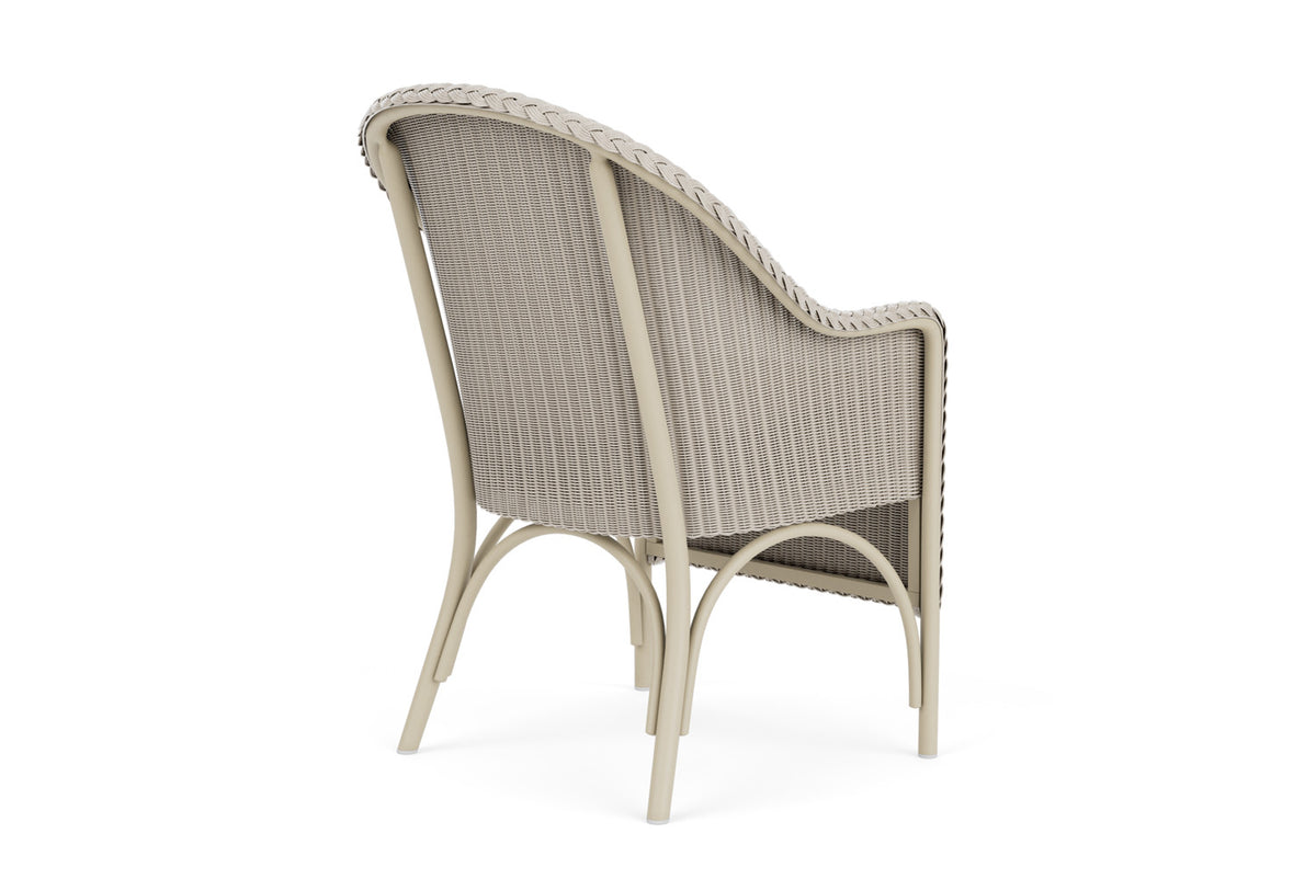 Lloyd Flanders Lloyd Loom Dining Armchair – 1x1 Weave in Linen with Hayden Sand fabric, view 6