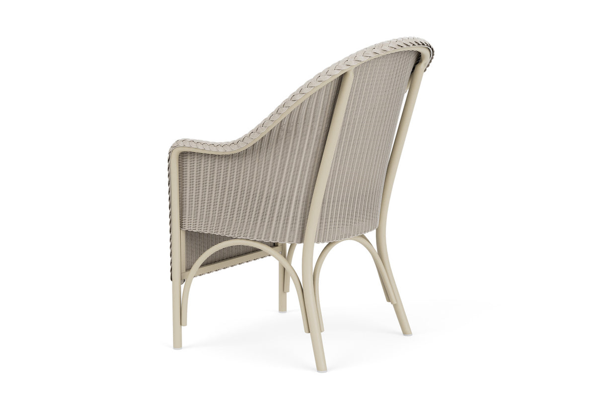 Lloyd Flanders Lloyd Loom Dining Armchair – 1x1 Weave in Linen with Hayden Sand fabric, view 8