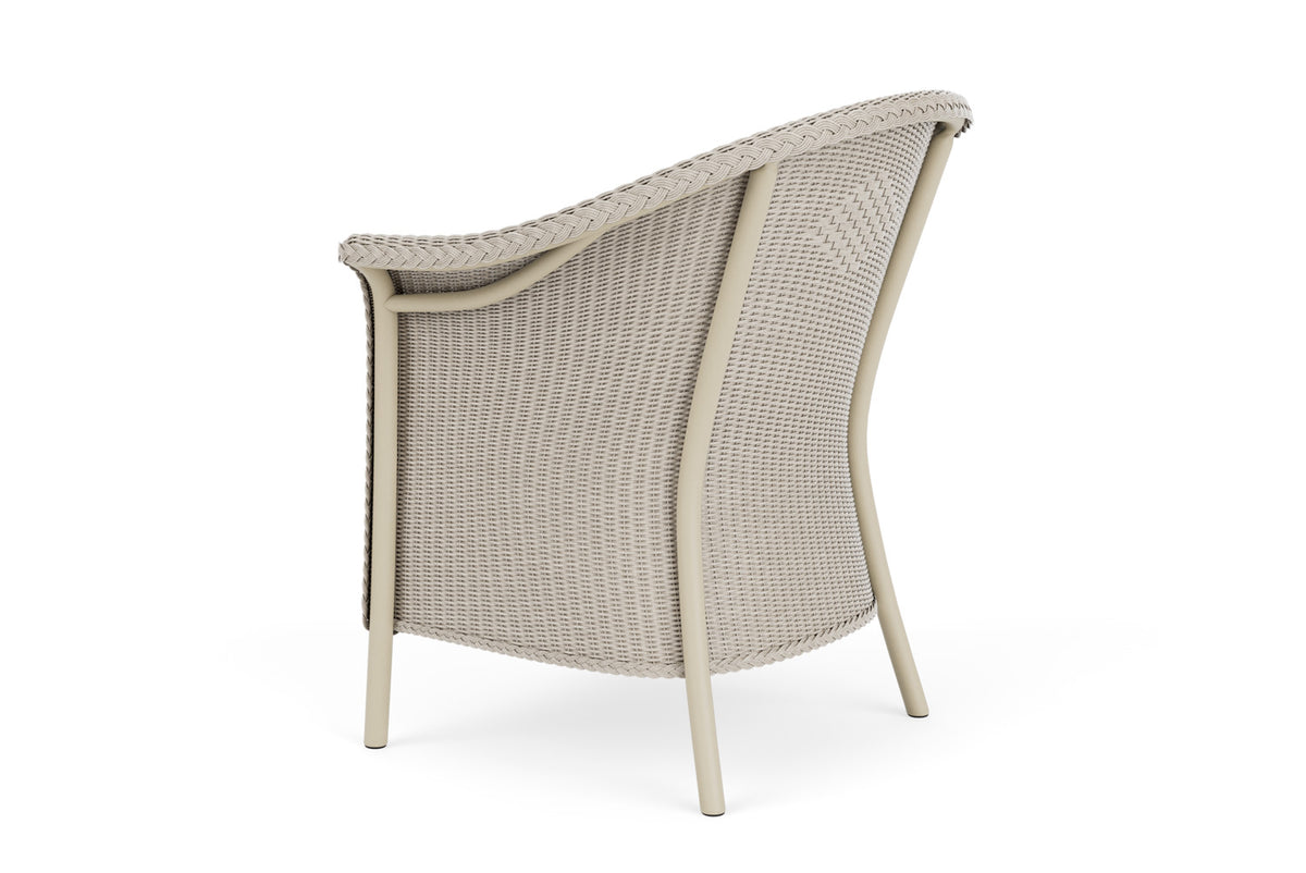 Lloyd Flanders Lloyd Loom Dining Armchair – 1x1 Weave in Linen with Hayden Sand fabric, view 8