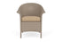 Lloyd Flanders Lloyd Loom Dining Armchair – 1x1 Weave in French Beige with Hayden Sand fabric