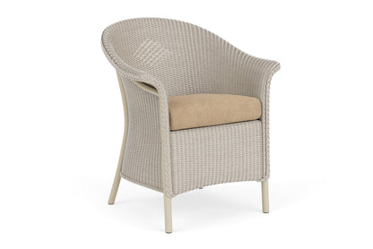 Lloyd Flanders Lloyd Loom Dining Armchair – 1x1 Weave in Linen with Hayden Sand fabric, view 2