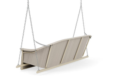 Lloyd Flanders Lloyd Loom 3-Seat Sofa Swing – 1x1 Weave in Linen with Hayden Sand fabric, view 8