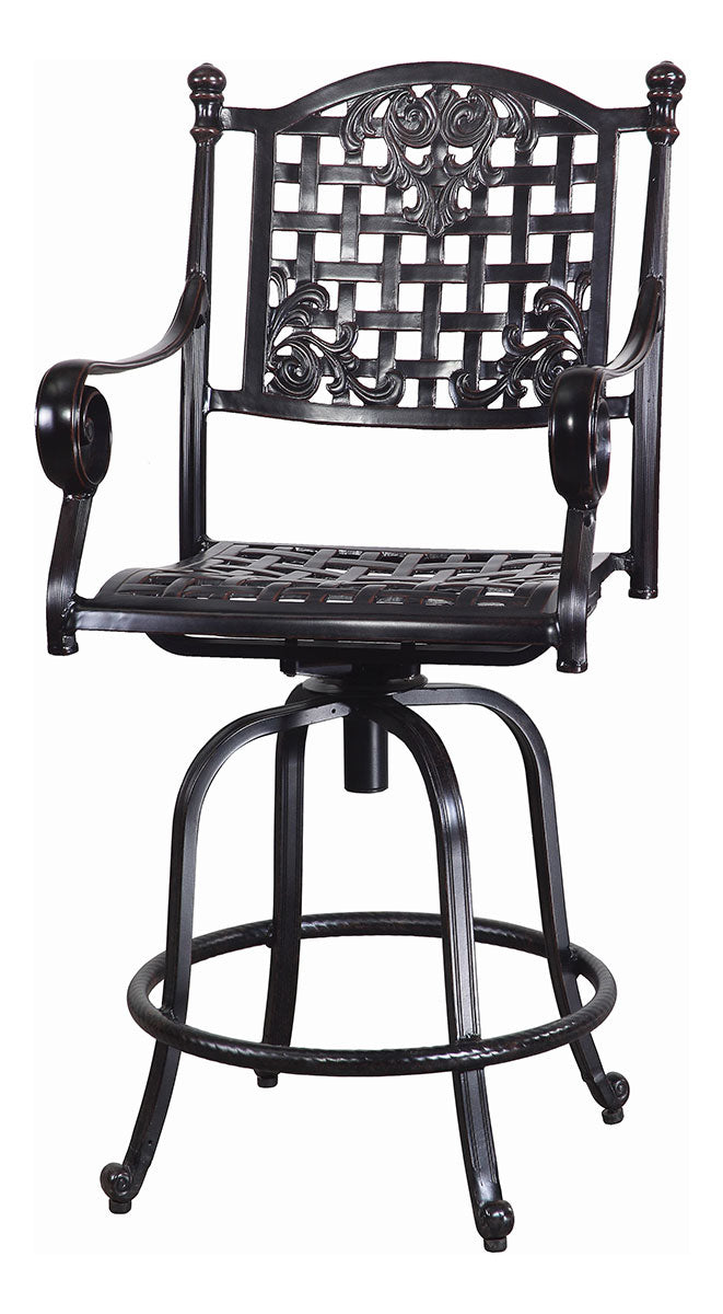 Gensun Verona Swivel Balcony Stool in Carbon