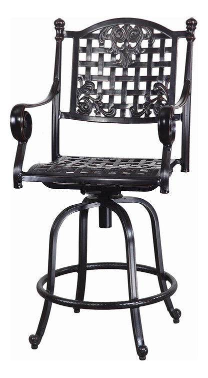 Gensun Verona Swivel Balcony Stool in Carbon