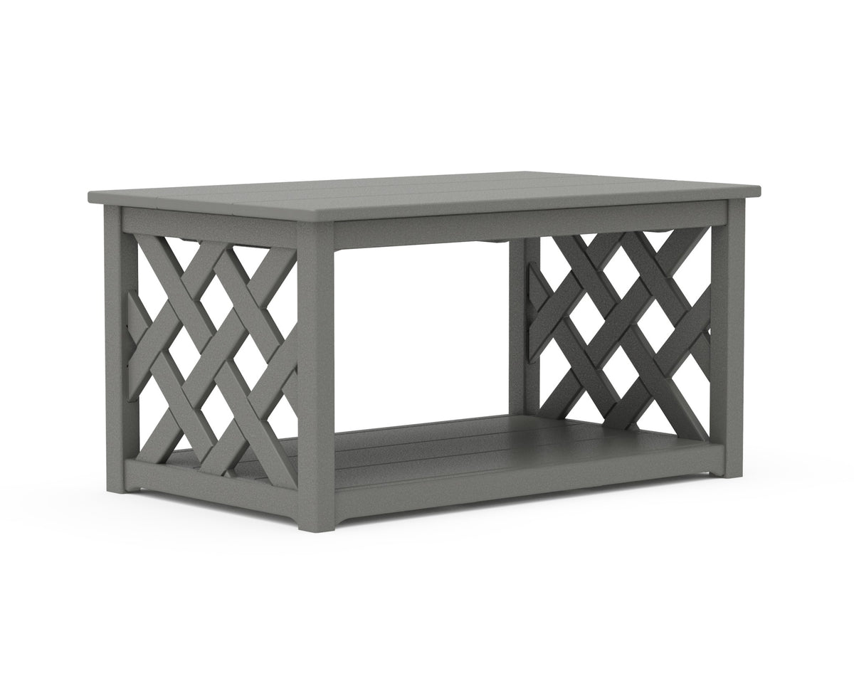 POLYWOOD Wovendale Coffee Table angle view