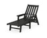 POLYWOOD Vineyard Chaise with Arms in Black