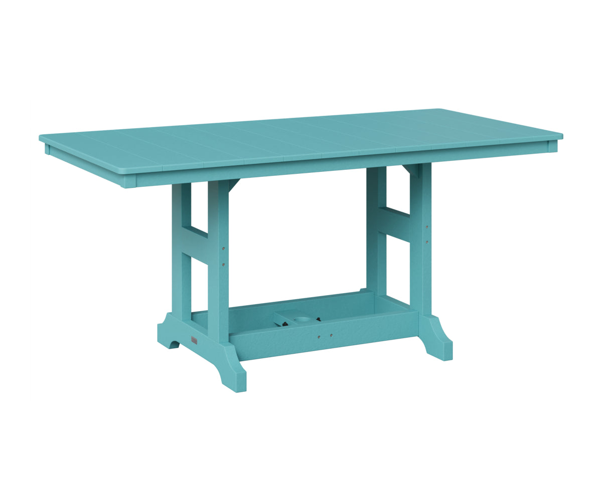 Berlin Gardens Garden Classic 33" x 66" Rectangular Table in Aruba Blue