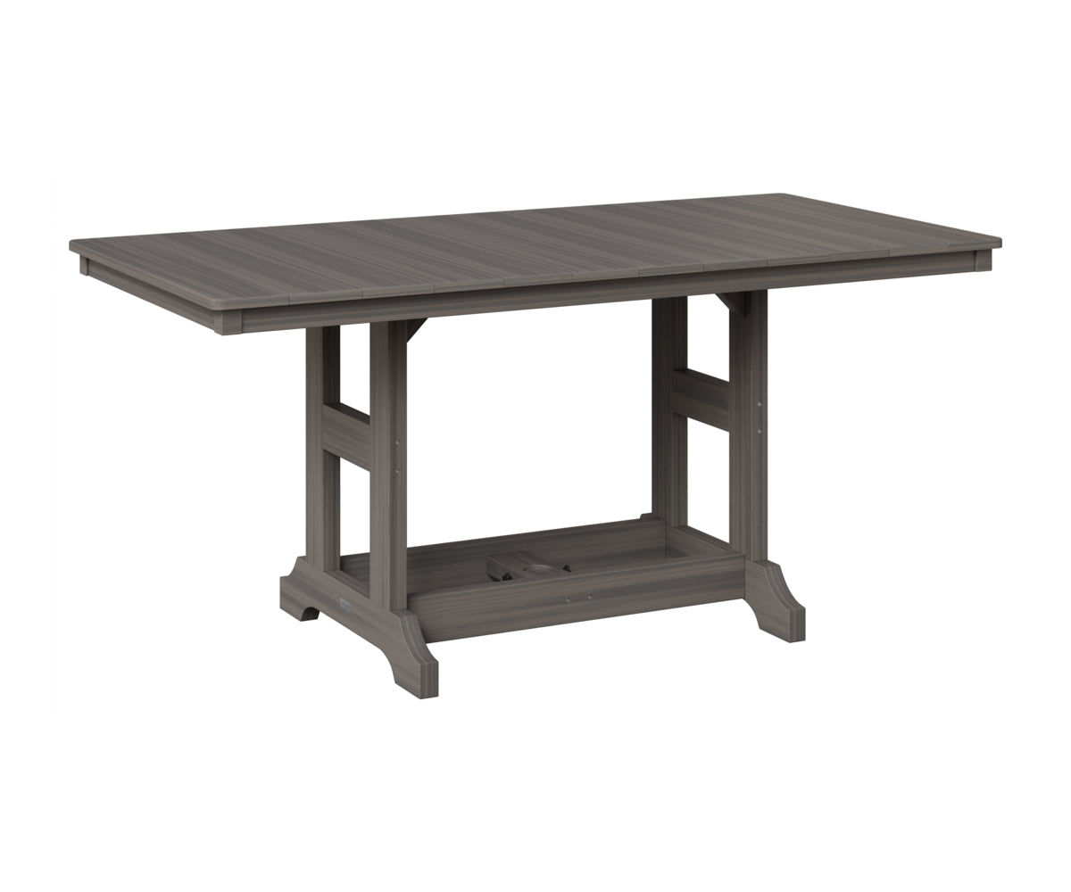Berlin Gardens Garden Classic 33" x 66" Rectangular Table in Coastal Gray