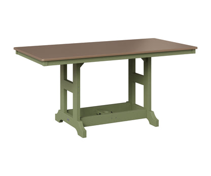 Berlin Gardens Garden Classic 33" x 66" Rectangular Table in Sage, Hammered Bronze top
