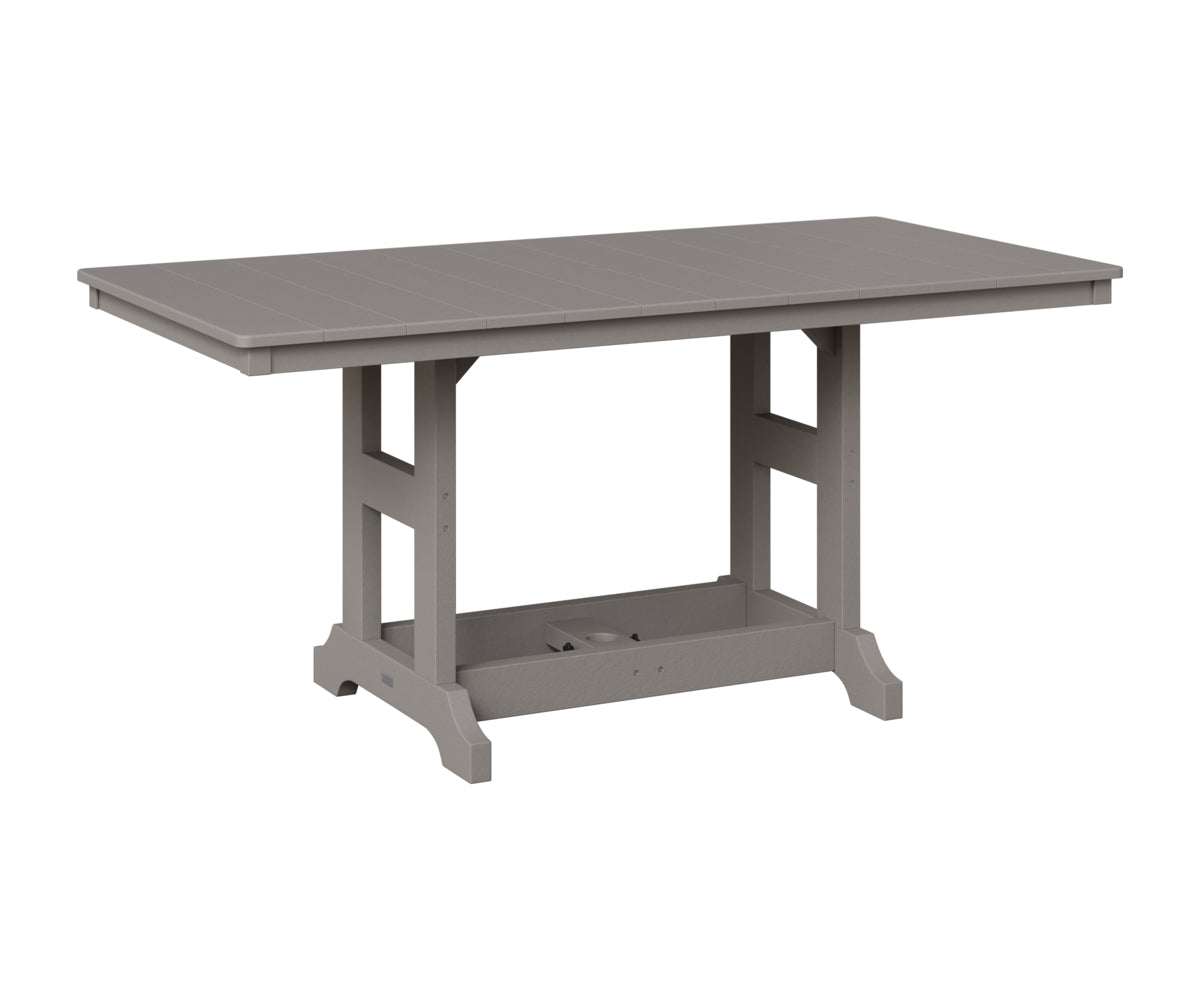 Berlin Gardens Garden Classic 33" x 66" Rectangular Table in Light Gray