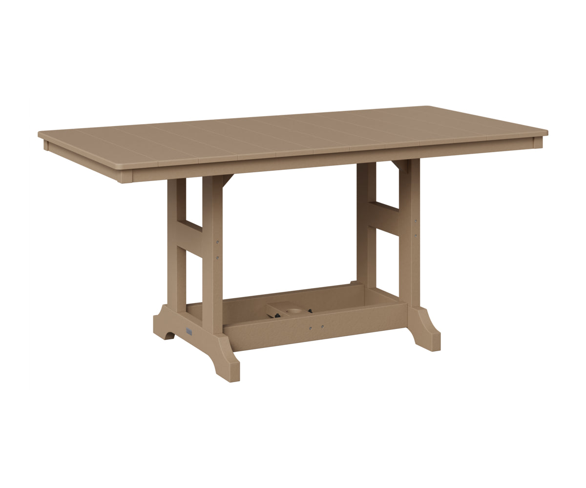 Berlin Gardens Garden Classic 33" x 66" Rectangular Table in Weatherwood