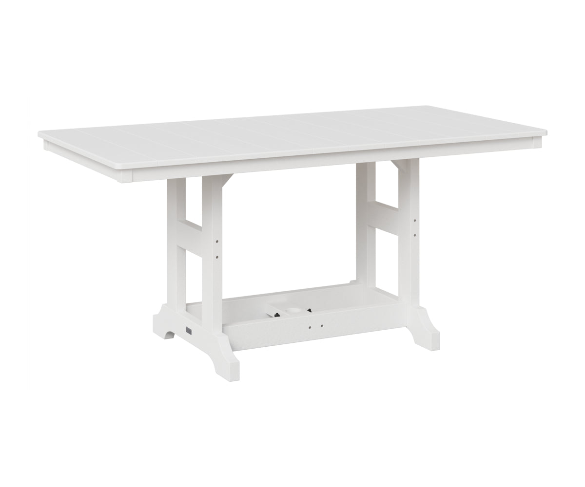 Berlin Gardens Garden Classic 33" x 66" Rectangular Table in White