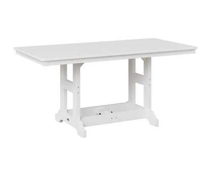 Berlin Gardens Garden Classic 33" x 66" Rectangular Table in White