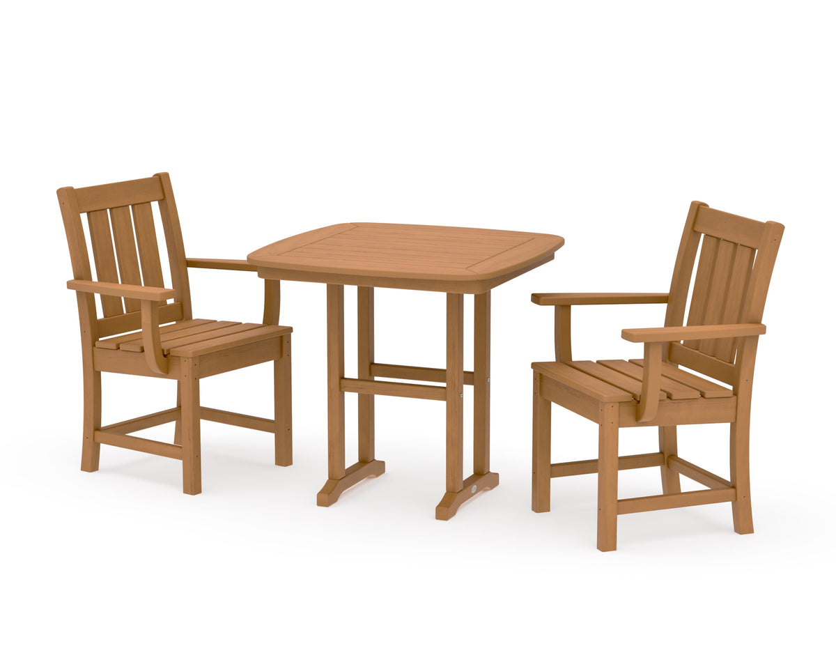 POLYWOOD Oxford 3-Piece Dining Set in Natural