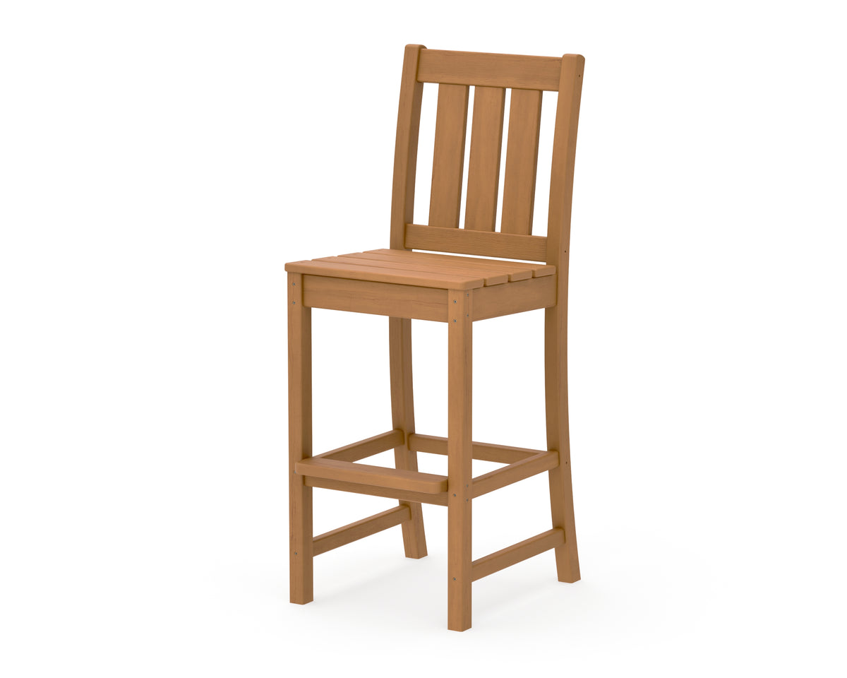 POLYWOOD Oxford Bar Side Chair in Natural