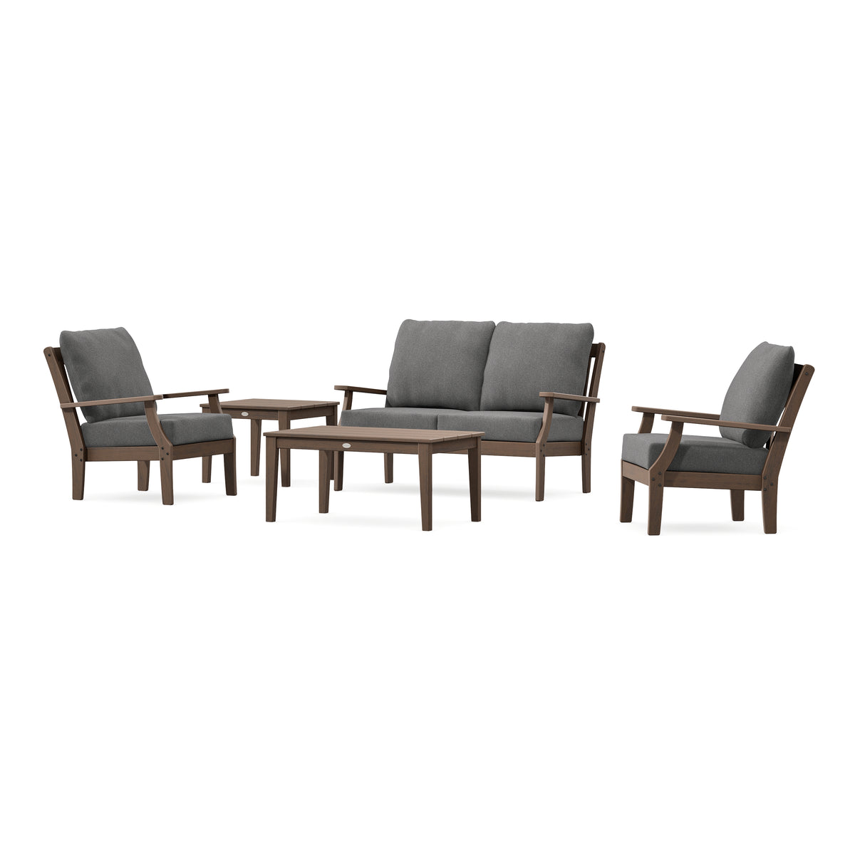 POLYWOOD Braxton 5-Piece Deep Seating Set in Kona