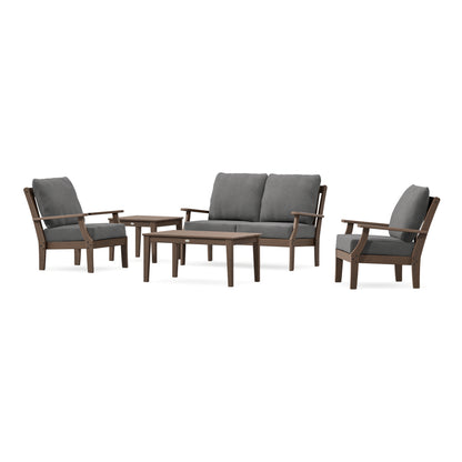 POLYWOOD Braxton 5-Piece Deep Seating Set in Kona