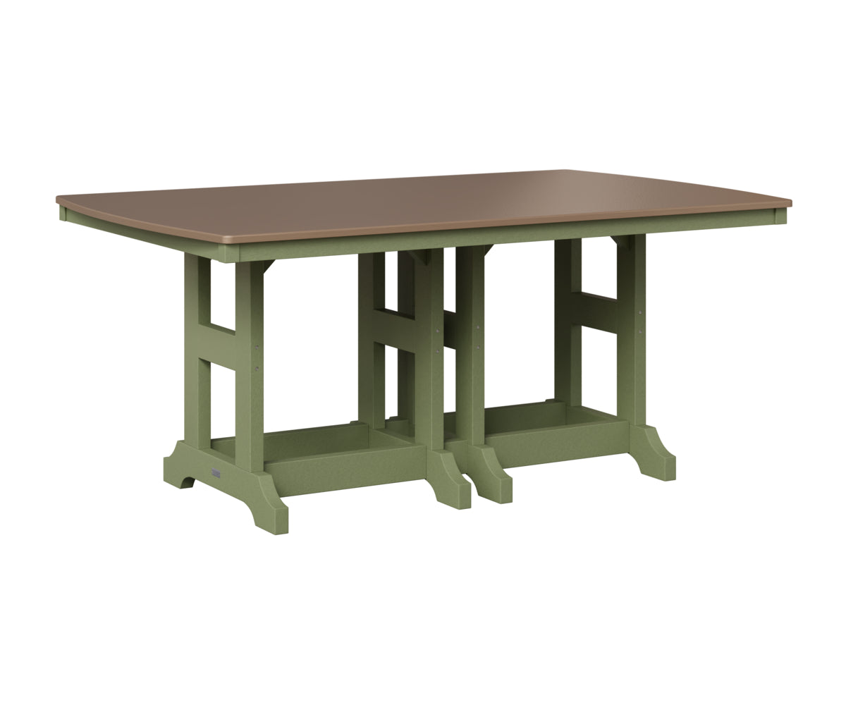 Berlin Gardens Garden Classic 44" x 72" Rectangular Table in Sage, Hammered Bronze top