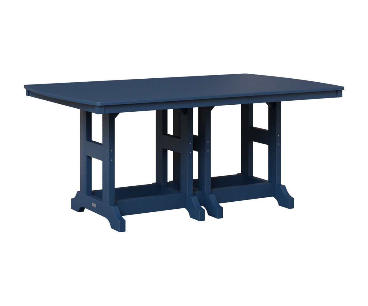 Berlin Gardens Garden Classic 44" x 72" Rectangular Table in Navy Blue