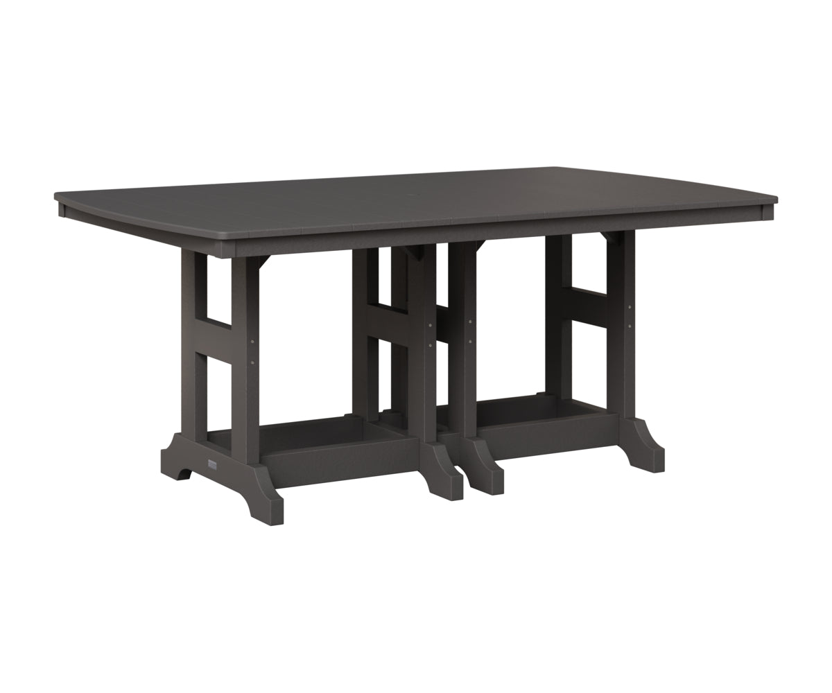 Berlin Gardens Garden Classic 44" x 72" Rectangular Table in Smoke Gray