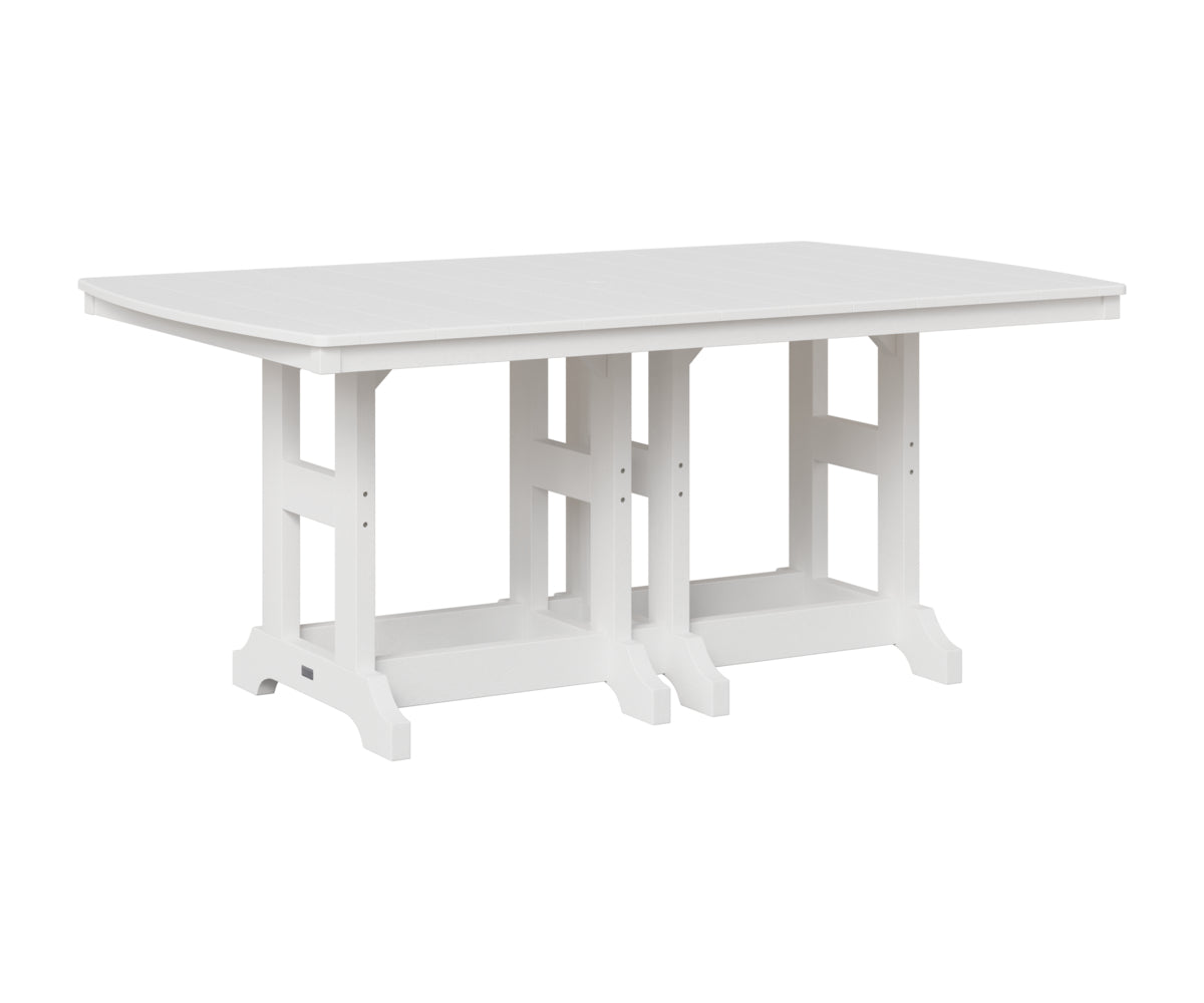 Berlin Gardens Garden Classic 44" x 72" Rectangular Table in White