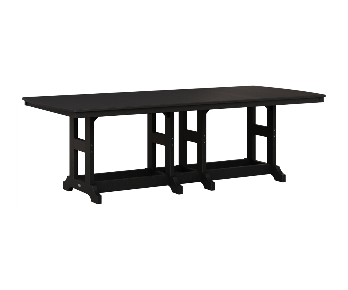 Berlin Gardens Garden Classic 44" x 96" Rectangular Table in Black