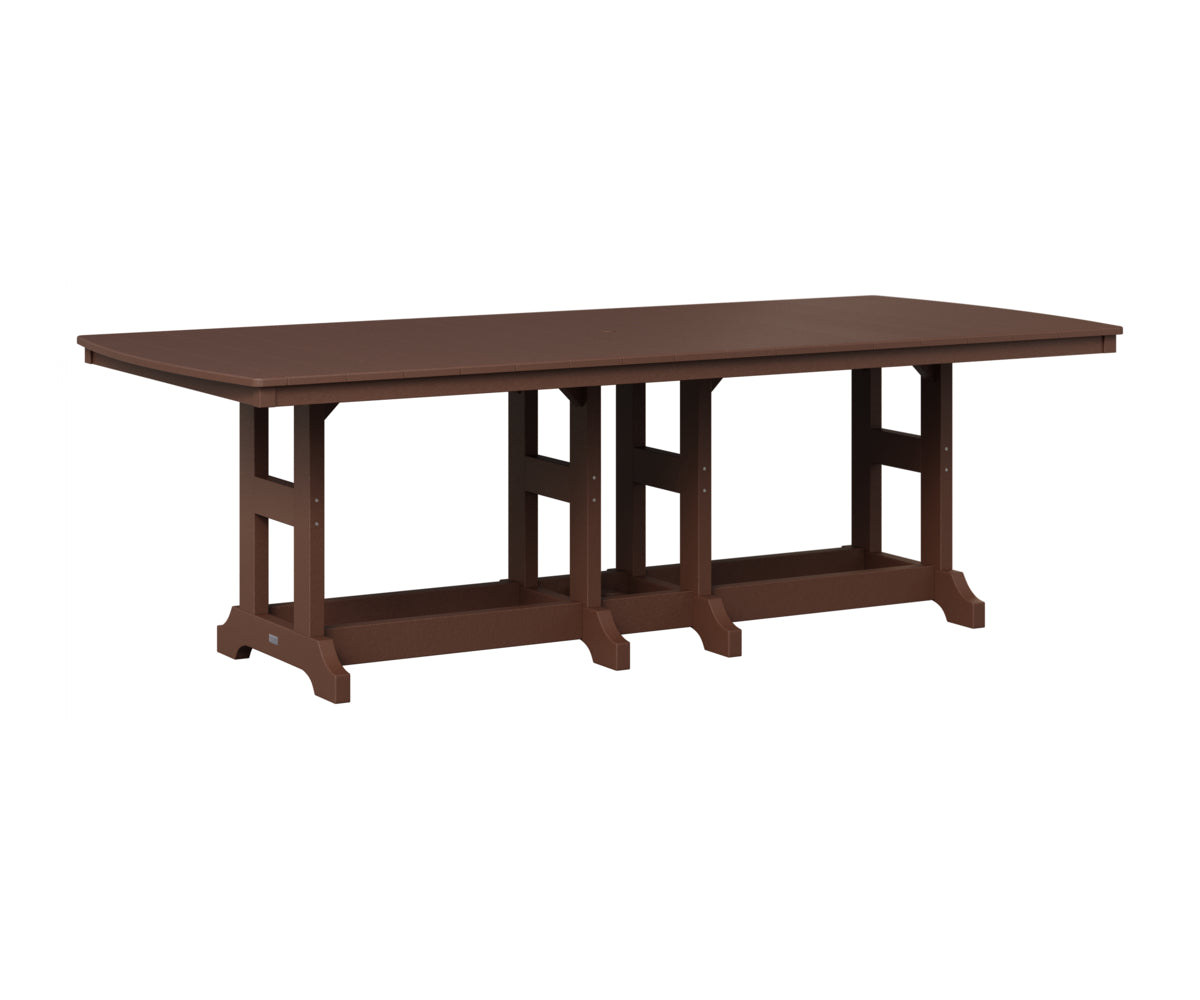 Berlin Gardens Garden Classic 44" x 96" Rectangular Table in Chocolate Brown