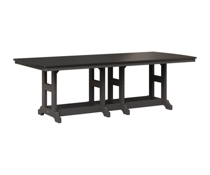 Berlin Gardens Garden Classic 44" x 96" Rectangular Table in Smoke Gray, Hammered Black top
