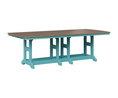 Berlin Gardens Garden Classic 44" x 96" Rectangular Table in Aruba Blue, Hammered Bronze top