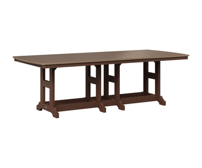 Berlin Gardens Garden Classic 44" x 96" Rectangular Table in Chocolate Brown, Hammered Bronze top