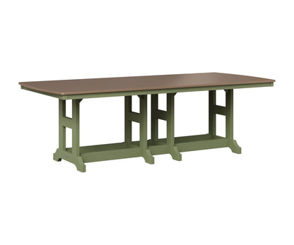 Berlin Gardens Garden Classic 44" x 96" Rectangular Table in Sage, Hammered Bronze top