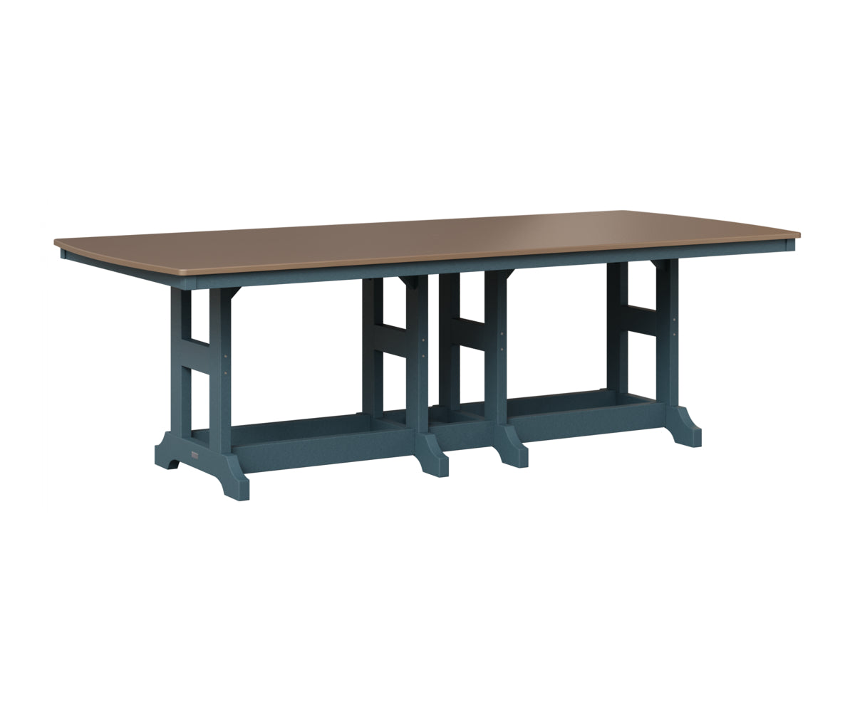 Berlin Gardens Garden Classic 44" x 96" Rectangular Table in Slate, Hammered Bronze top