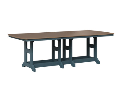 Berlin Gardens Garden Classic 44" x 96" Rectangular Table in Slate, Hammered Bronze top