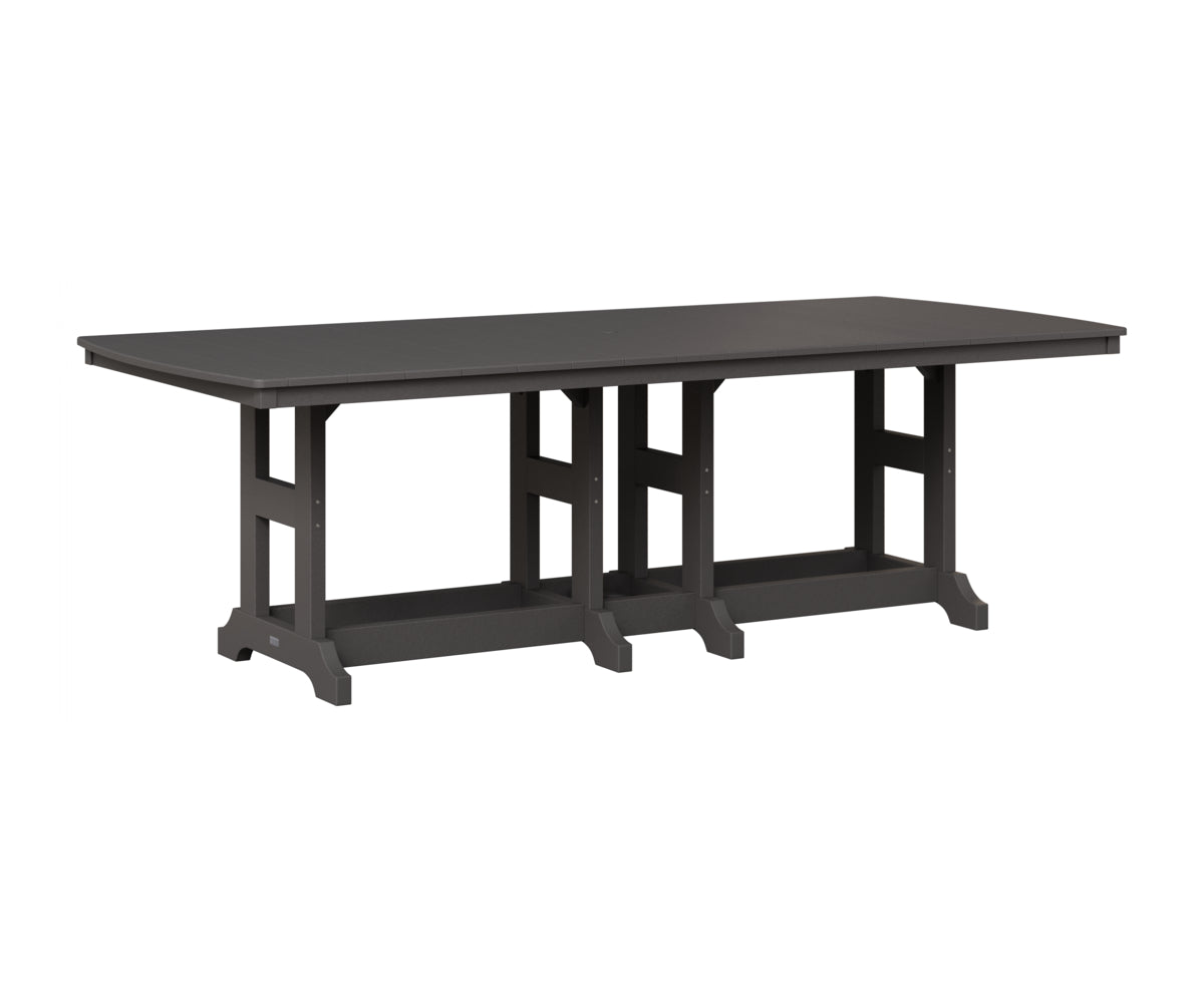 Berlin Gardens Garden Classic 44" x 96" Rectangular Table in Smoke Gray