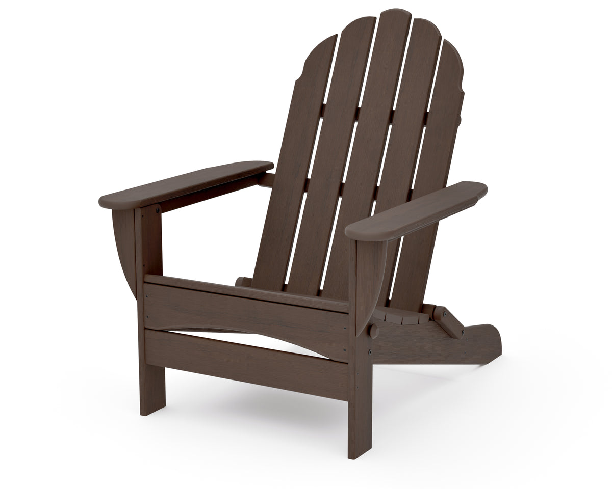 POLYWOOD Classic Oversized Folding Adirondack Chair in Kona