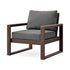 POLYWOOD EDGE Club Chair in Mahogany / Ash Charcoal