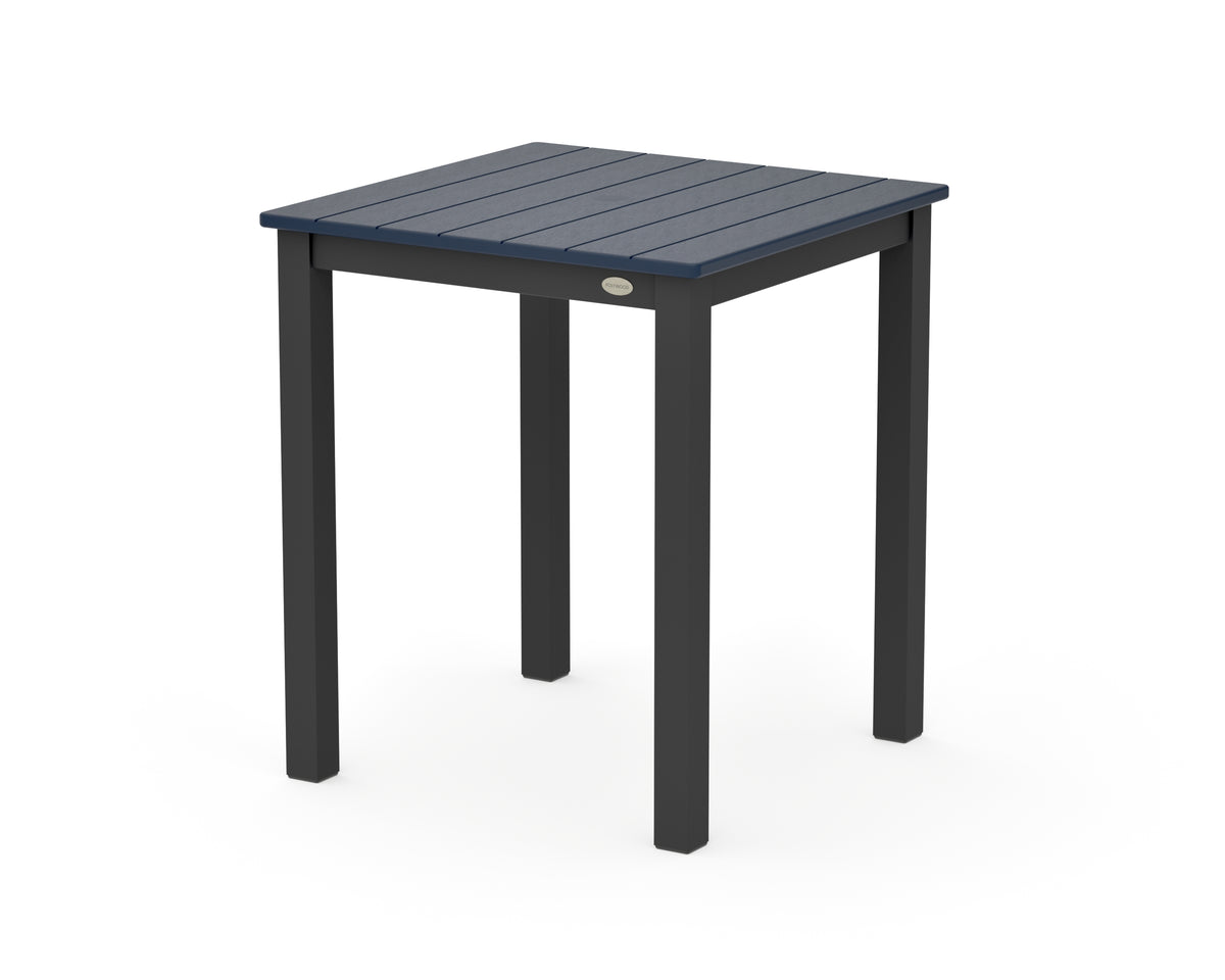 POLYWOOD Main Street 26 x 26 Dining Table in Black / Navy