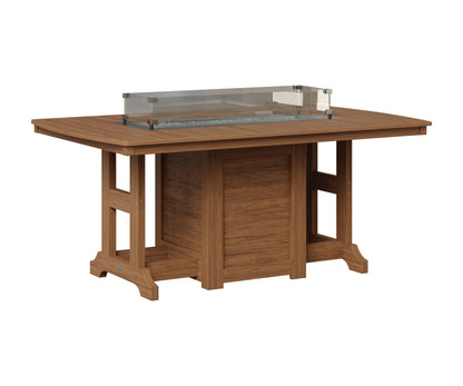 Berlin Gardens Garden Classic 44" x 72" Rectangular Fire Table in Antique Mahogany
