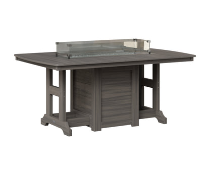 Berlin Gardens Garden Classic 44" x 72" Rectangular Fire Table in Coastal Gray