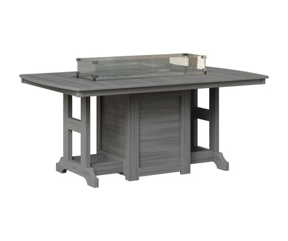 Berlin Gardens Garden Classic 44" x 72" Rectangular Fire Table in Driftwood Gray