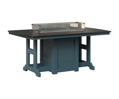 Berlin Gardens Garden Classic 44" x 72" Rectangular Fire Table in Slate, Hammered Black top