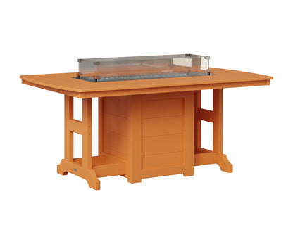 Berlin Gardens Garden Classic 44" x 72" Rectangular Fire Table in Mango Orange