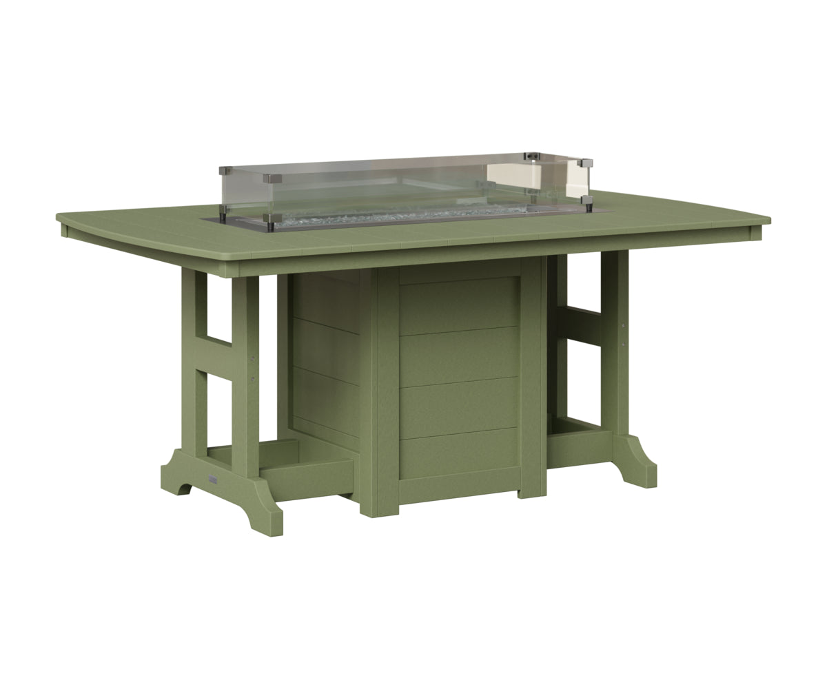 Berlin Gardens Garden Classic 44" x 72" Rectangular Fire Table in Sage