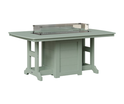 Berlin Gardens Garden Classic 44" x 72" Rectangular Fire Table in Sea Foam